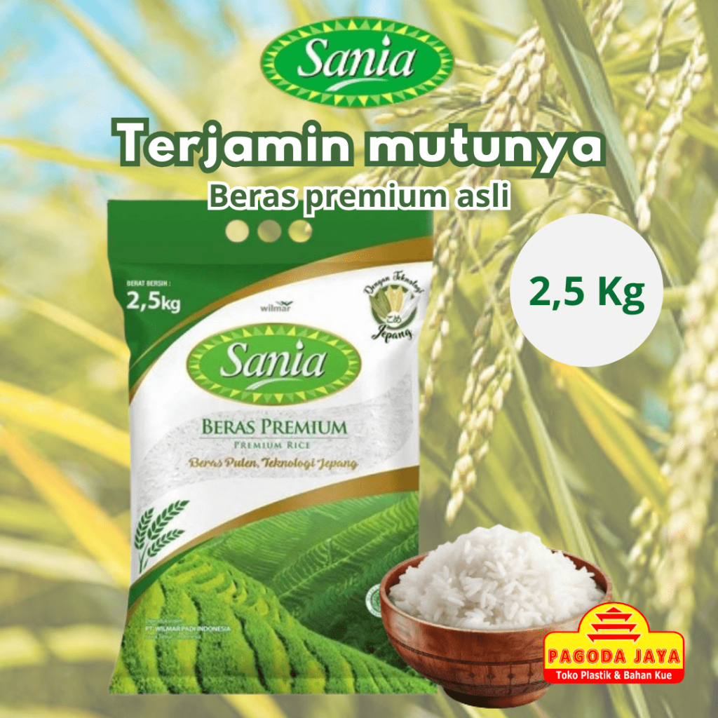 

Beras sania 2,5 kg Beras premium