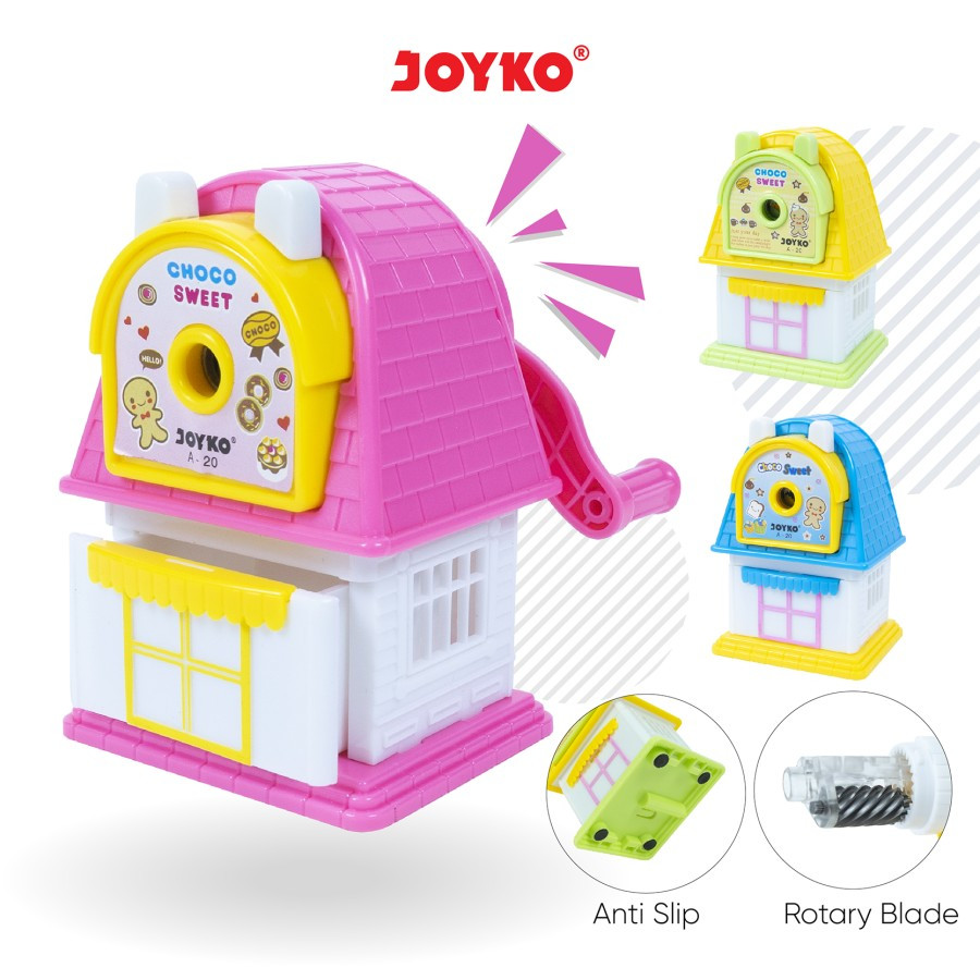 

Sharpener Rautan Serutan Putar Joyko A-20 (Rumah)