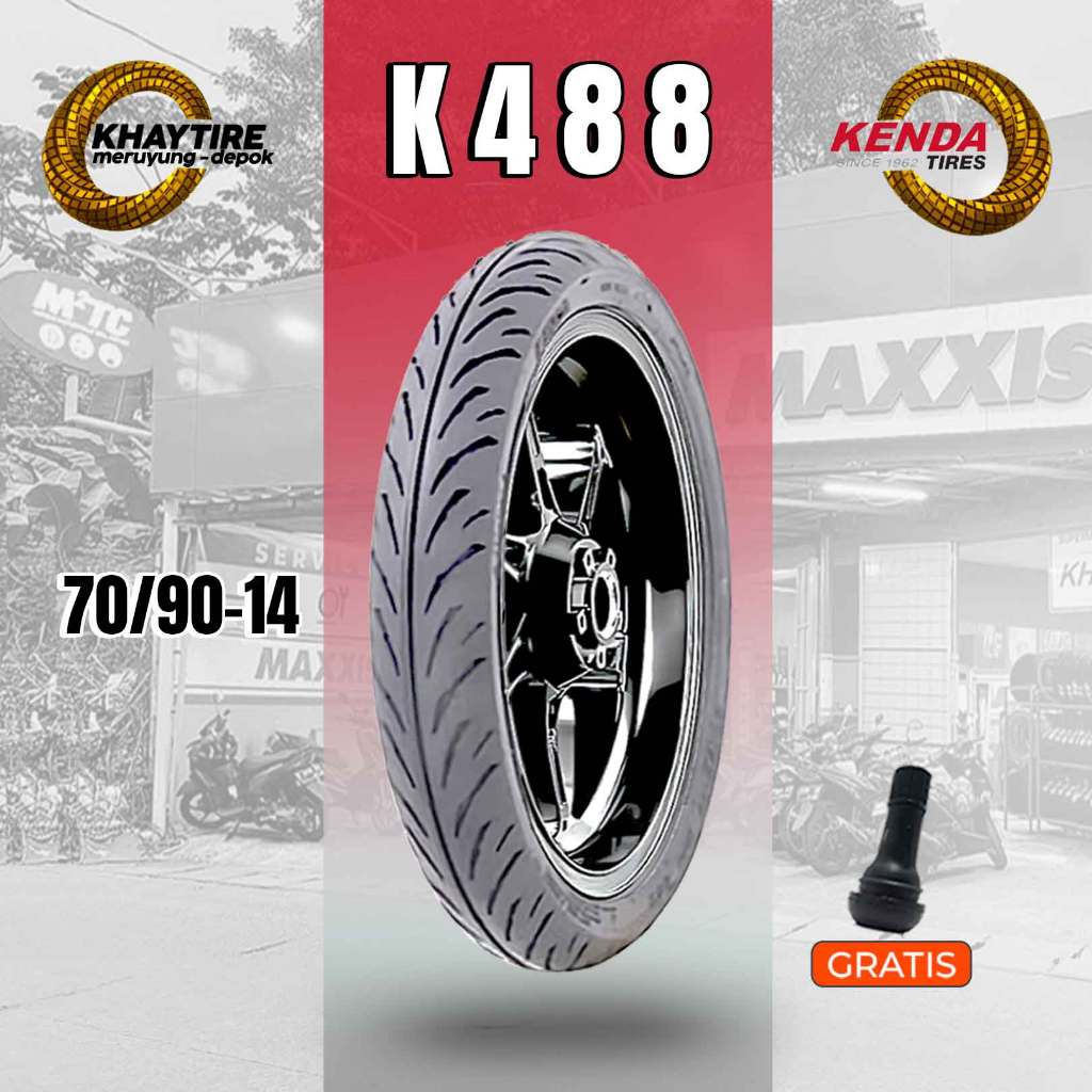 Ban Motor Matic KENDA PURE RIDE K488 70/90 Ring 14 Tubeless