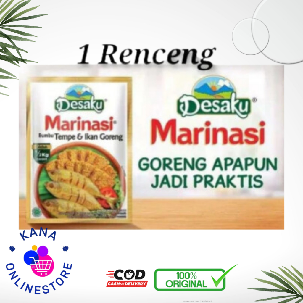 

Desaku Marinasi bumbu tempe dan ikan goreng / renceng isi 12 pcs