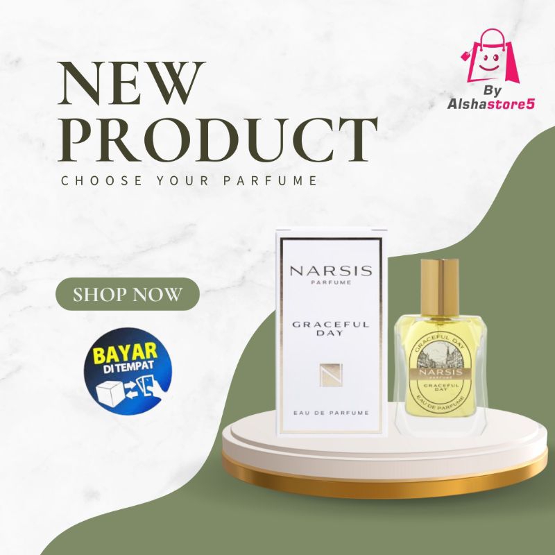 Parfum Narsis Graceful Day Eau de Perfume Premium Viral Ori Terbaru BPOM Parfume Bikin Nempel Terus