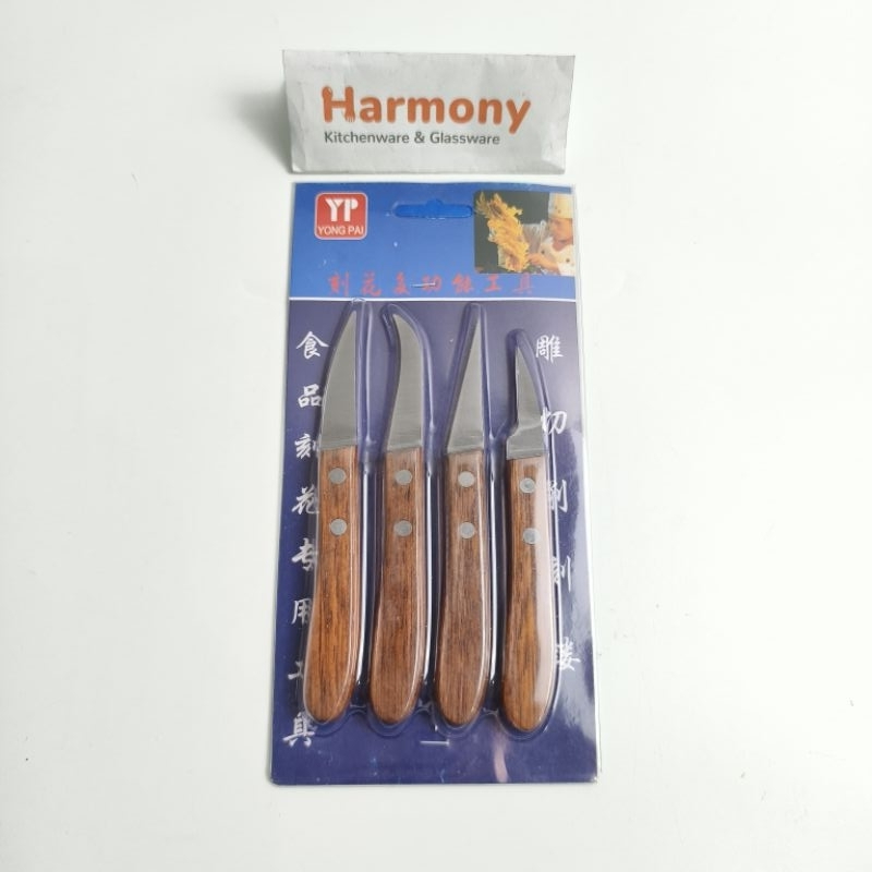 Pisau Garnish Ukir Set Stainless Mini Kecil Dekorasi Knive Knife Decorating