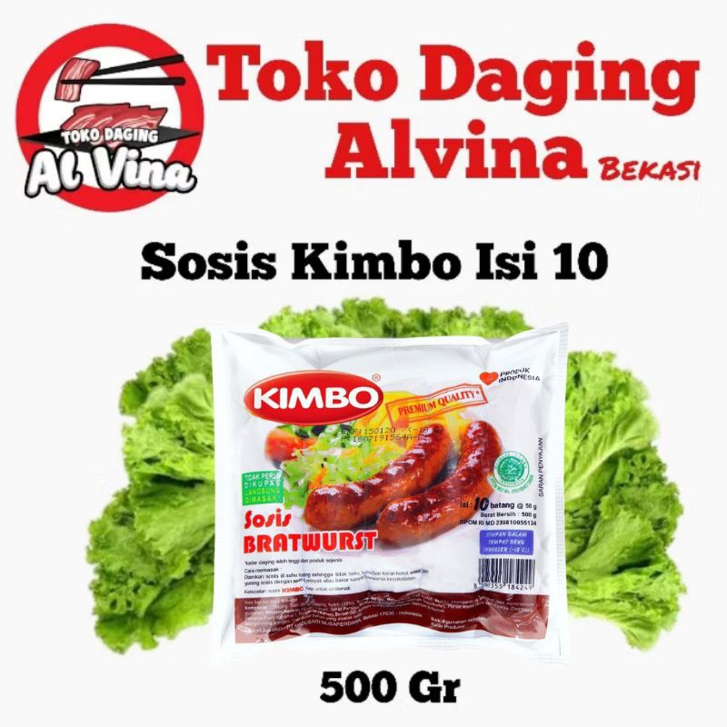 

Sosis Kimbo 500 gr Isi 10 Pcs-Toko Daging Alvina