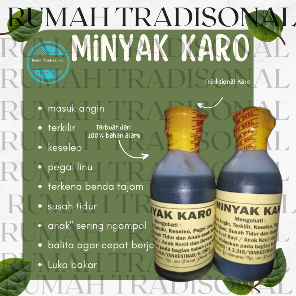 

Minyak Karo Asli 200ml Original