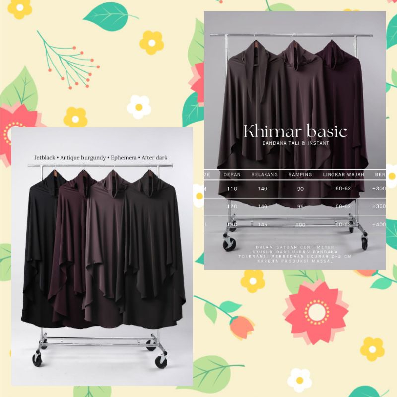 saba dres size L by ZAYSAKU dan khimar bandana tali handsplit M by ZAYSAKU