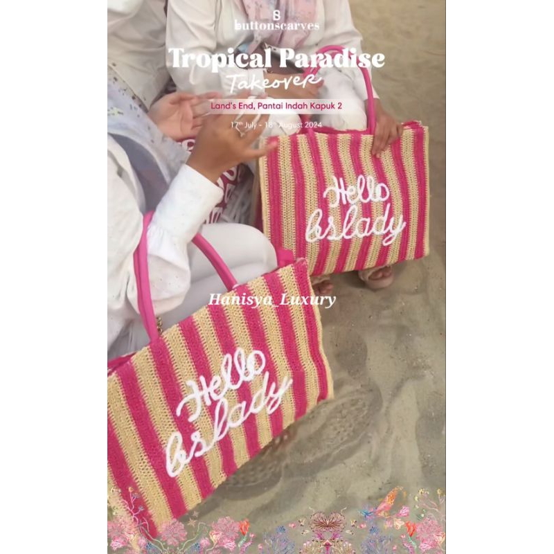 New Buttonscarves Hello BSLady Bag