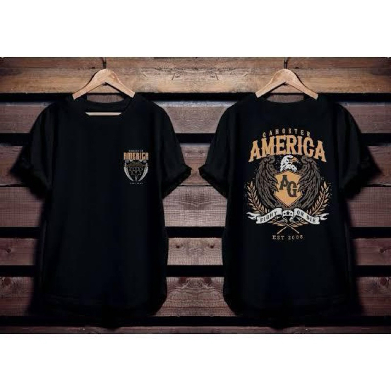 KAOS DISTRO ANAK TONGKRONGAN GANGSTER AMERICA AG