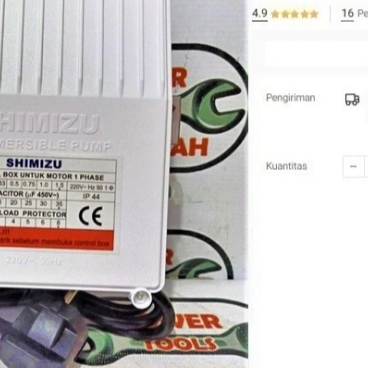 

Control Box SHIMIZU SPG20-327K 1 HP Submersible Pompa Celup 3" 1HP