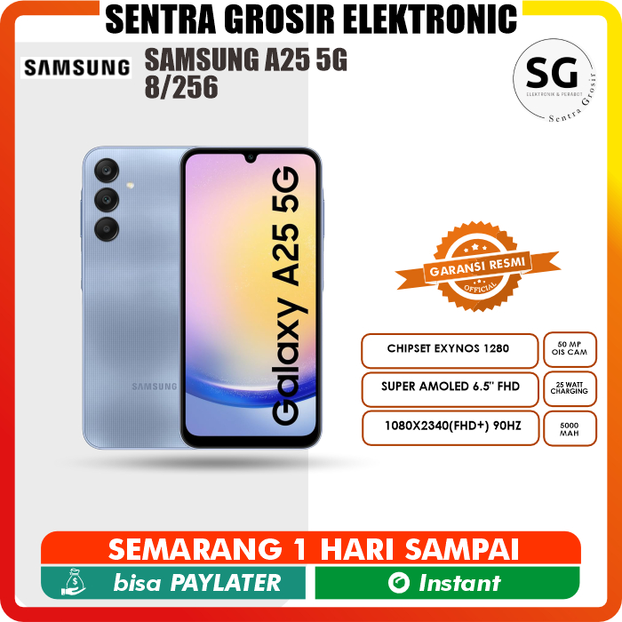 Samsung Galaxy A25 5G[8GB+256GB] HP Garansi Resmi Sein Samsung 1 Tahun