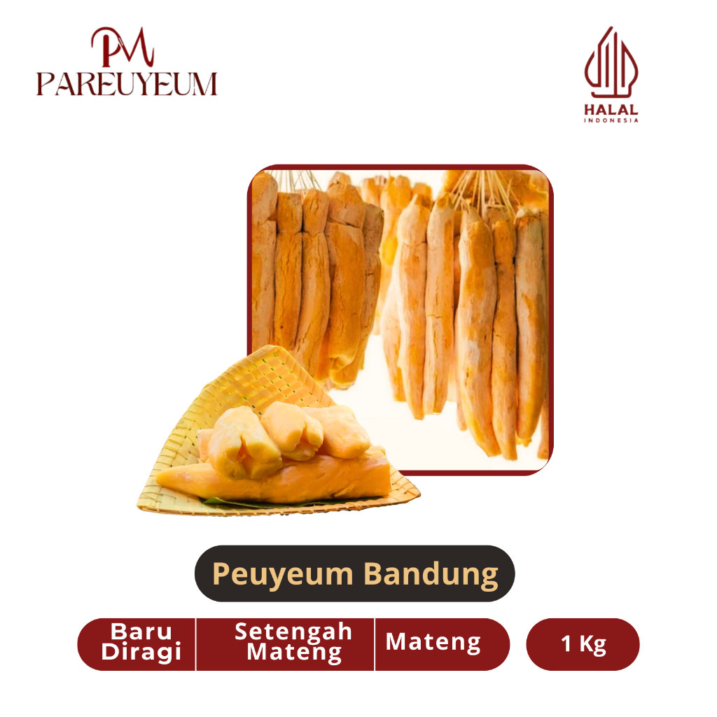 

peuyeum tape singkong khas bandung. 1kg oleh oleh bandung