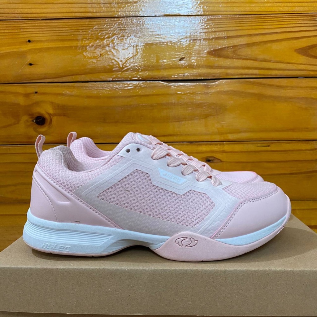 SEPATU ASTEC BADMINTON ASTEC JOJO BADMINTON WANITA WOMEN PINK BULU TANGKIS COD ORIGINAL OLAHRAGA