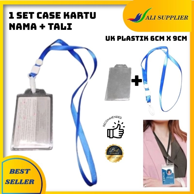 

SET PLASTIK ID 1 SET KARTU NAMA + TALI DIJAMIN MURAH / NAME TAG PANITIA / TALI NAMETAG / TALI ANGGOTA / TALI TANDA PENGENAL + ID CARD / TALI ID CARD/ TEMPAT ID CARD PLASTIK / PLASTIK TEMPAT KARTU / TALI DAN TANDA COVER ID CARD