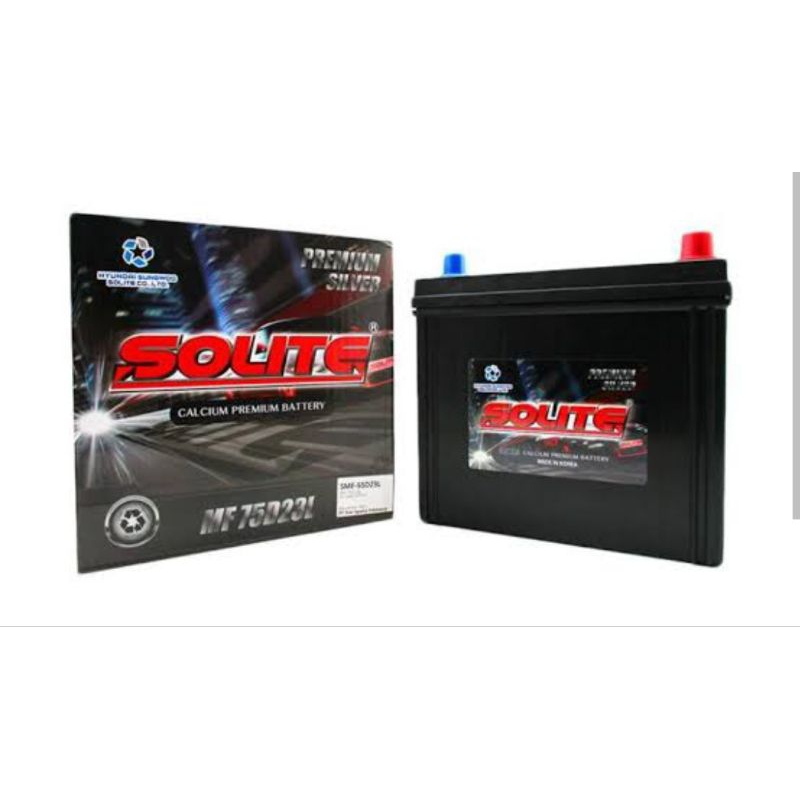 Aki Kering Mobil Solite 75D23L 55D23L 12V 60Ah Innova Lama Camry Lama Mazda Non Skyactive