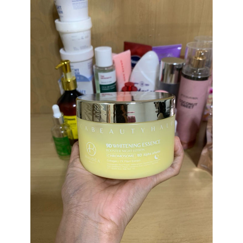 Lotion Pemutih Haloca 9D Whitening Essennce  Booster Night Lotion