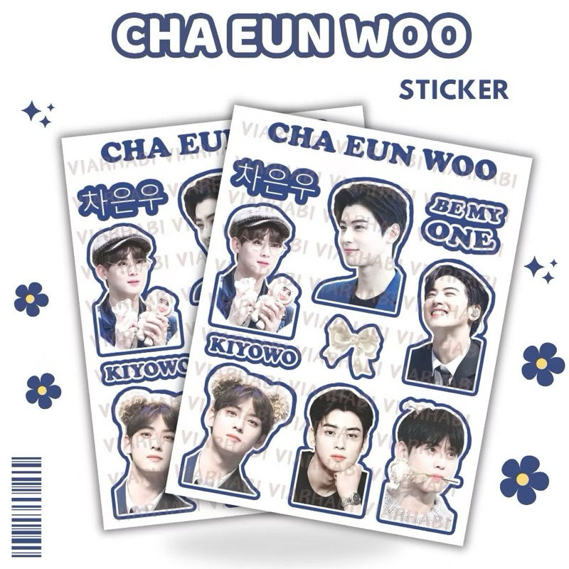 

KPop CHA EUN WOO Sticker (Uncut)