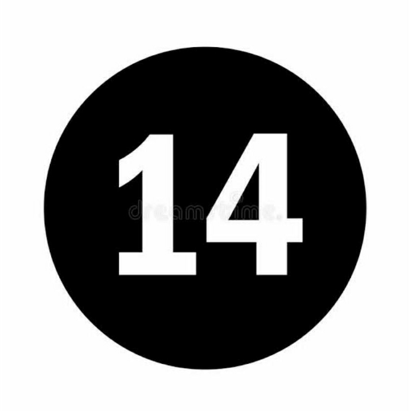 

stiker angka 14