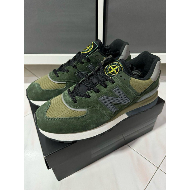 stone island x New Balance 574 Legacy Dark Green