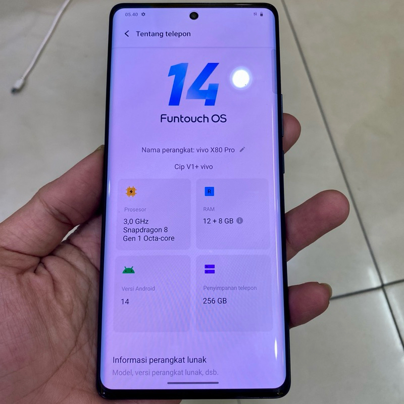 vivo x80 pro ram 12 / 256 resmi full ori like new