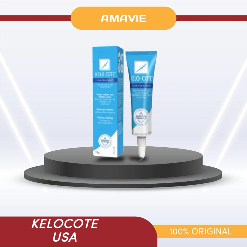 ( ORIGINAL ) Kelo Cote Gel KeloCote Asli Original USA Gel Penghilang Bekas Luka Operasi Keloid