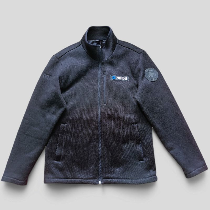 Preloved Jaket Charcoal Fullblack Millet