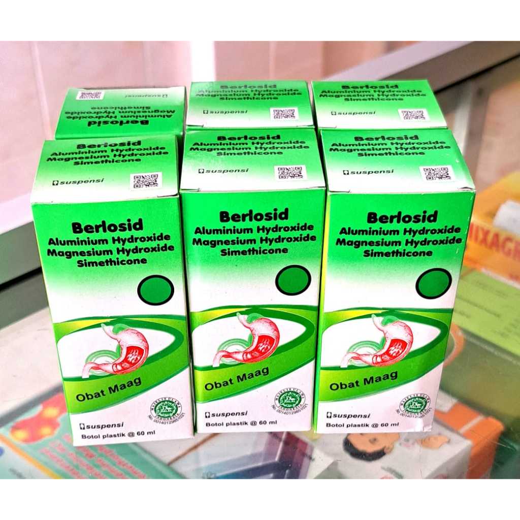

Berlosid syrup 60ml ( 6 BOTOL) SETENGAH LUSIN -OBAT MAAG