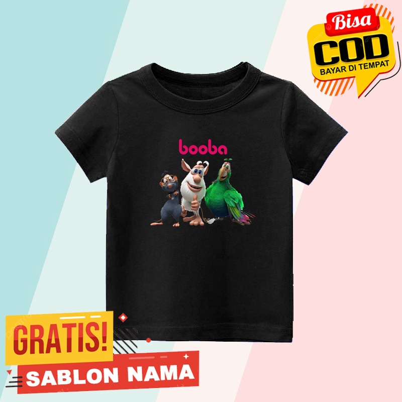 Baju Kaos Anak Booba All Char / Kaos Anak Laki Laki & Perempuan Custom Nama Booba All Char