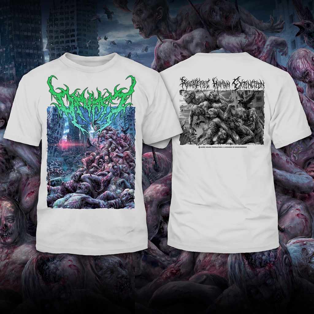 Kaos metal original lisensi Devast putih