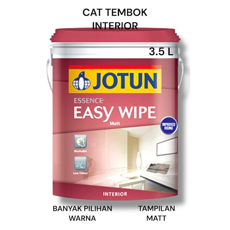 JOTUN EASY WIPE, CAT TEMBOK INTERIOR TAMPILAN MATT 3.5L