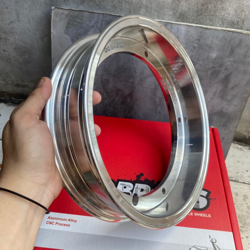 Velg Vespa Merk BROOS Chrome Ring 10 R10 Vespa Super Sprint Px Ps Exclusive Excel