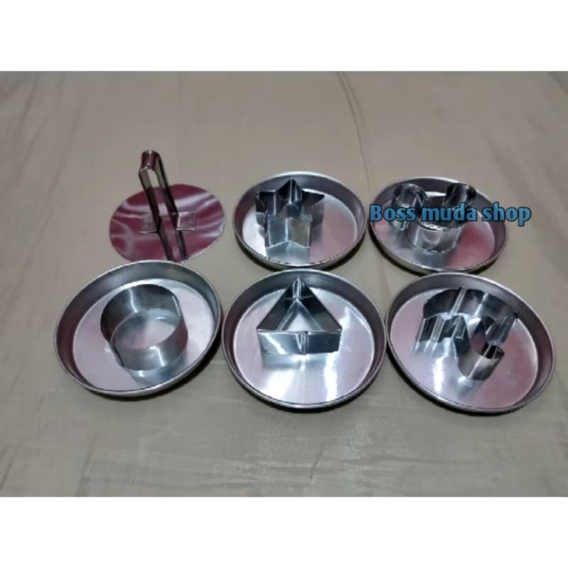 1 set cetakan dalgona candy squid game / cetakan gulali ala squid game fullset