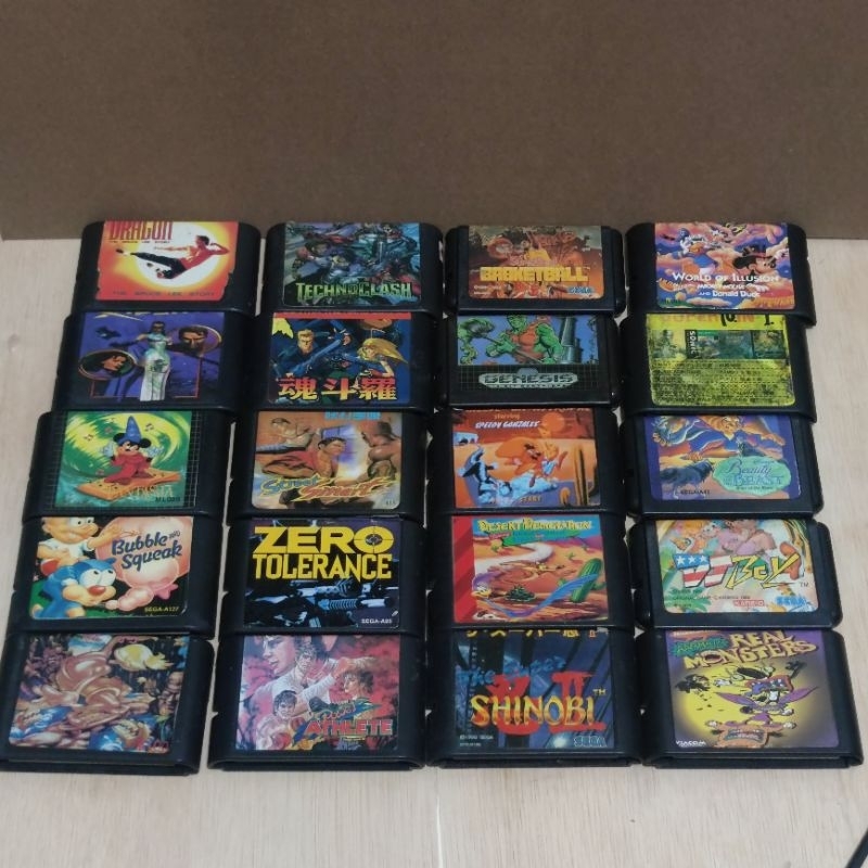 Kaset Sega mega Drive 1 Kaset sega Mega Drive 2