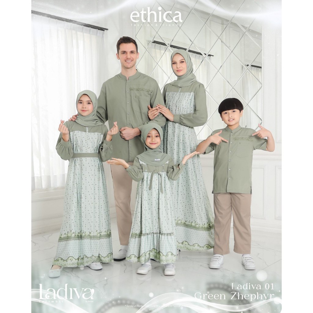 SARIMBIT LADIVA 01 - Gamis Dewasa / Sarimbit Ethica 2024