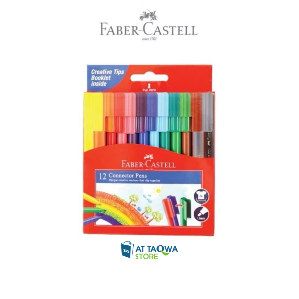 

Connector Pen Faber Castell 12 Colour Spidol Set Warna