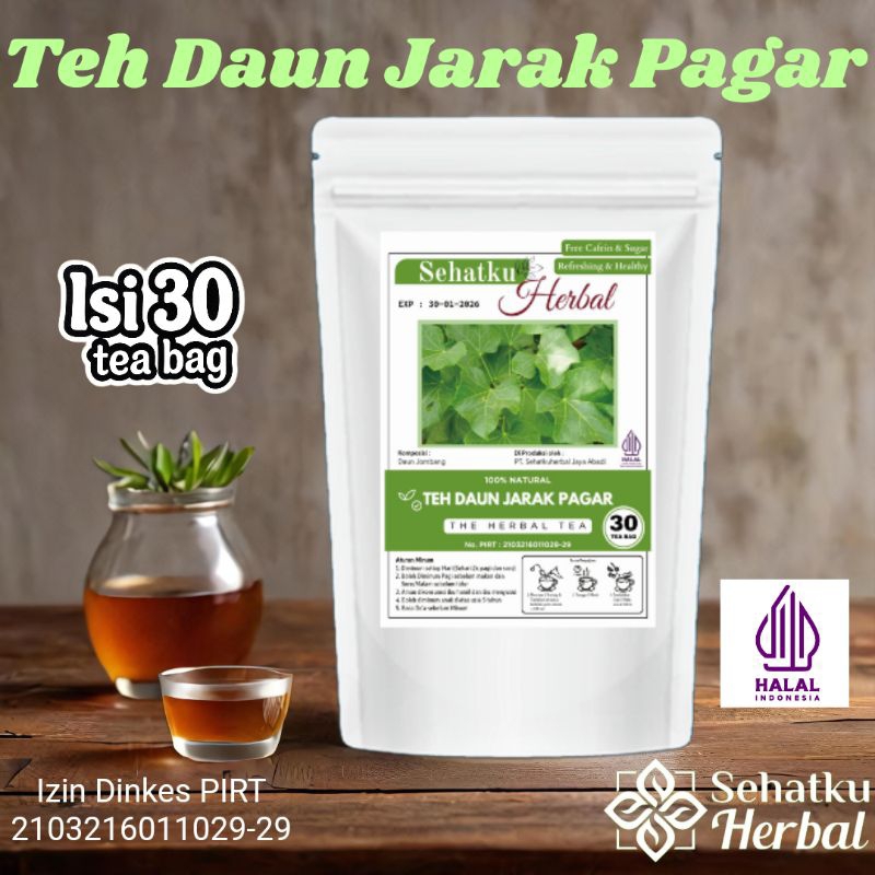 

SEHATKUHERBAL Teh Daun Jarak Pagar isi 30 tea bag