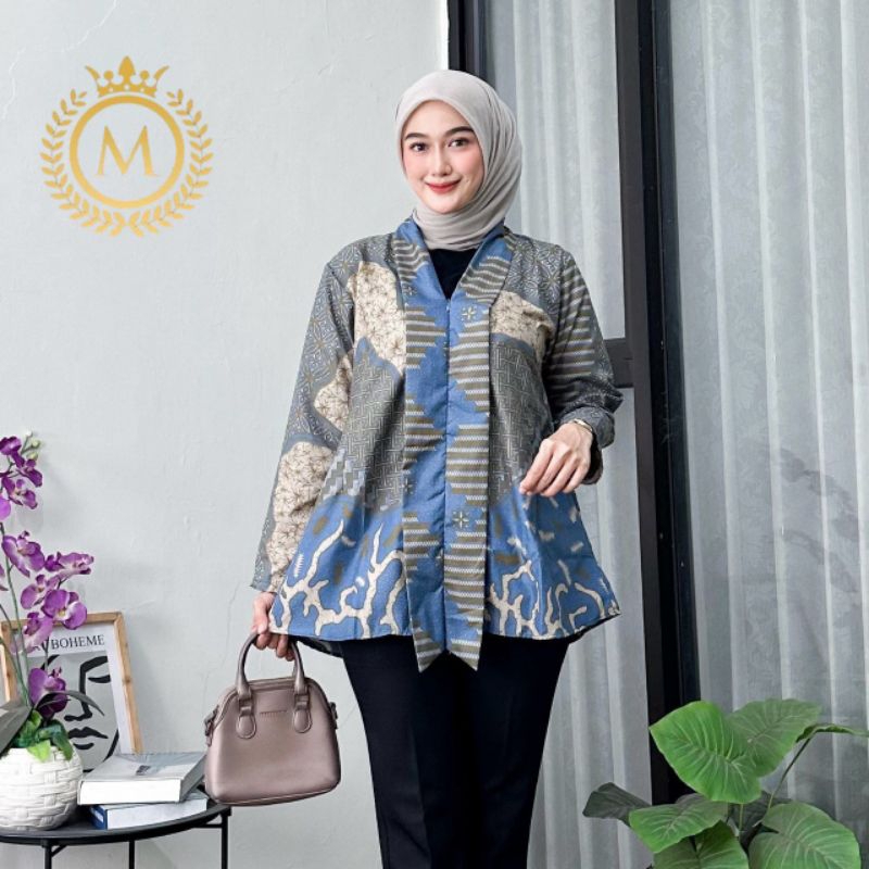 Atasan wanita batik kerja wanita batik kebaya terbaru