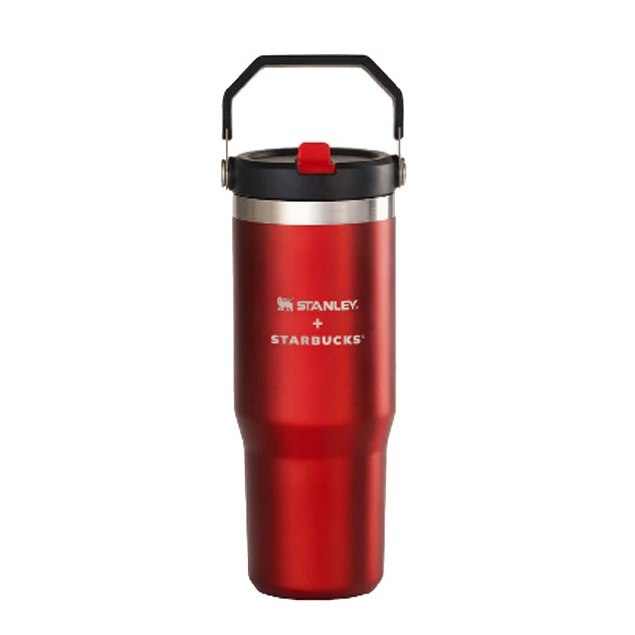 Tumbler Starbucks x Stanley 'Red & Black Lunar Luxury 2025_Winter CNY Black Top Handle 30oz-887ml St
