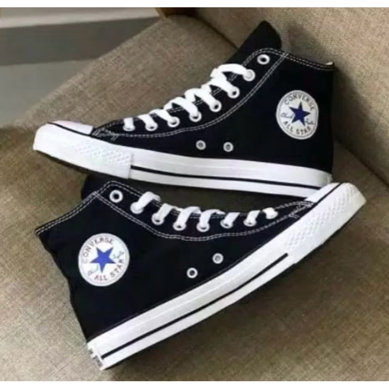 SEPATU PRIA SEPATU SNEAKERS PRIA HITAM PUTIH SEPATU SEKOLAH HITAM PUTIH SEPATU SNEAKERS CONVES HITAM