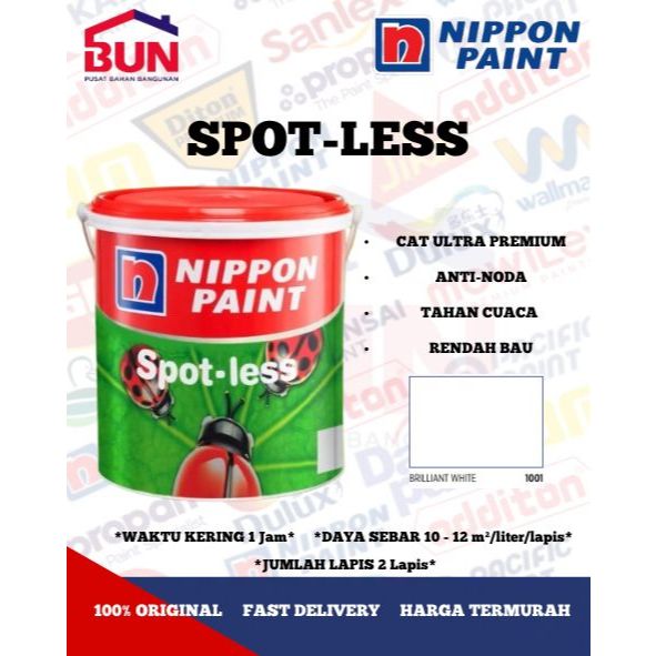 CAT NIPPON PAINT SPOTLESS 20 LITER BRILLIANT WHITE