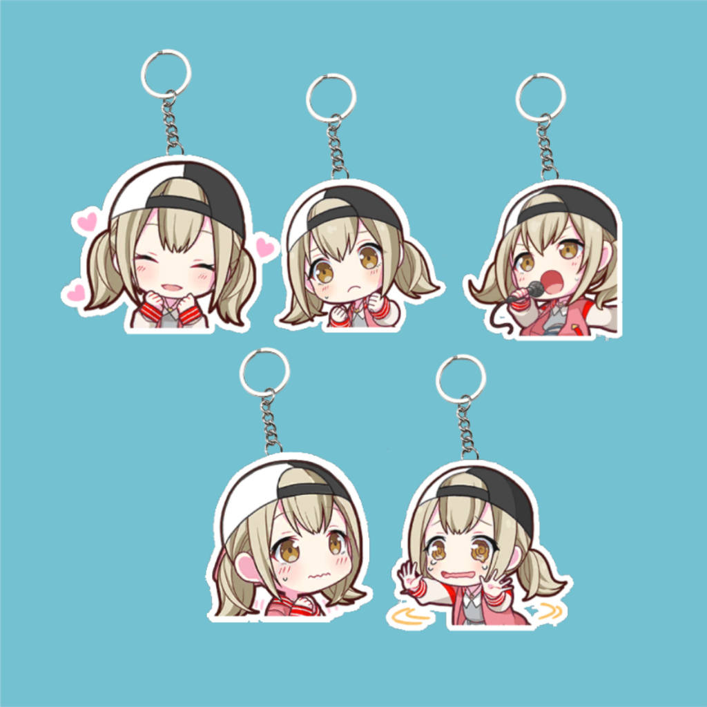 Ganci  Kohane Project Sekai Akrilik UV DUA SISI | Gantungan Kunci Proseka Waifu Game | Ganci Akrilik