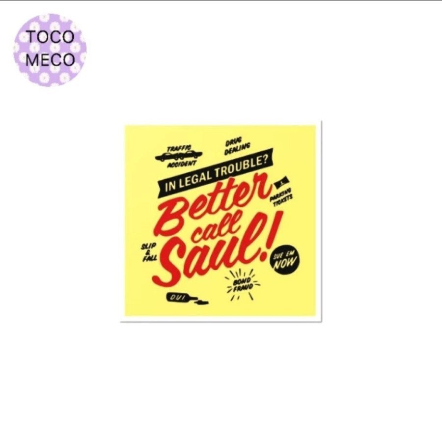 

sticker Better Call Saul ads stiker film Breaking Bad