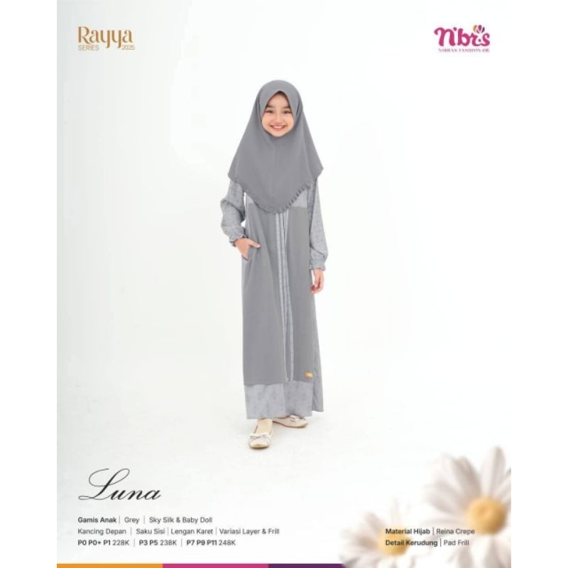 Rayya Series 2025 // Gamis Anak Luna