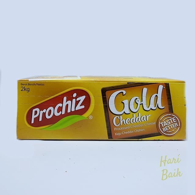 

Keju Cheddar Prochiz Gold 2kg Termurah