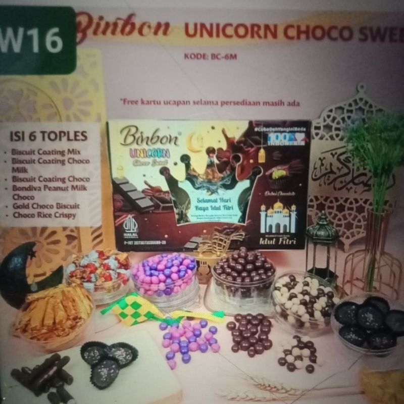 

PROMO PAKET KUE LEBARAN BINBON UNICORN CHOCO SWEET