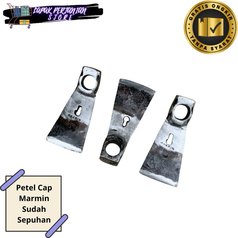 Petel Kayu Cap Marmin Asli Sepuhan Kualitas Super Premium Baja Per - Mata Petel Kayu Pahat - Petel T