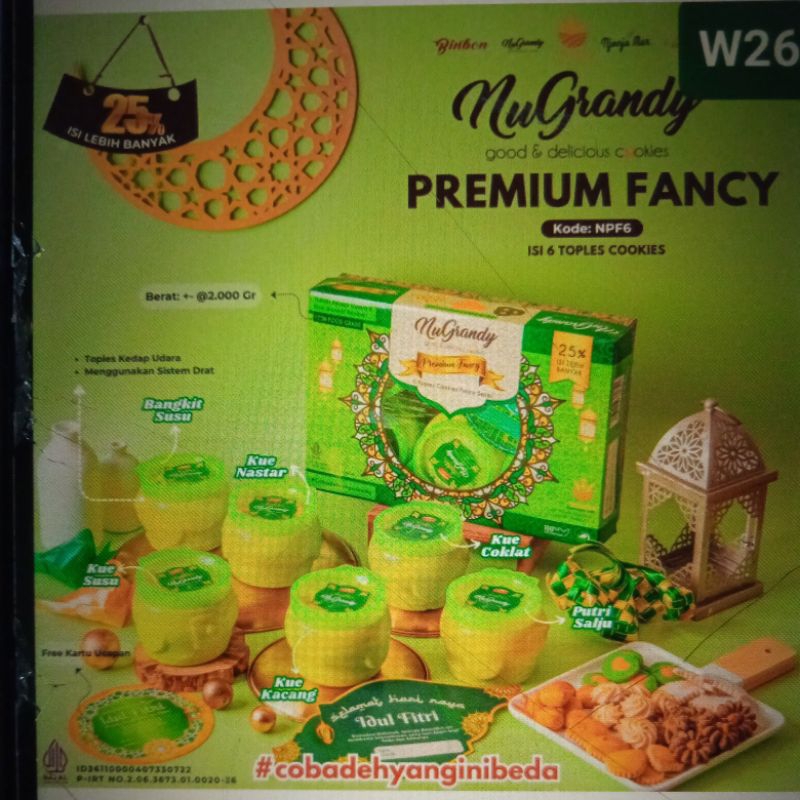 

PROMO paket kue lebaran bingkisan nugrandy premium fancy w26