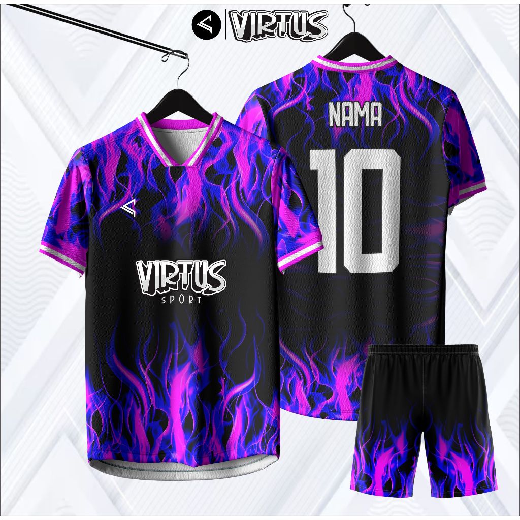 Jersey Futsal | Jersey Sepak Bola Custom Free Name Set