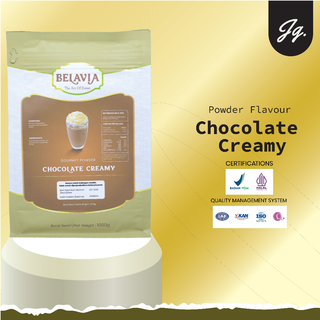 

Chocolate Creamy Powder Belavia 1000 GR | Belavia Bubuk Chocolte Creamy 1000gr