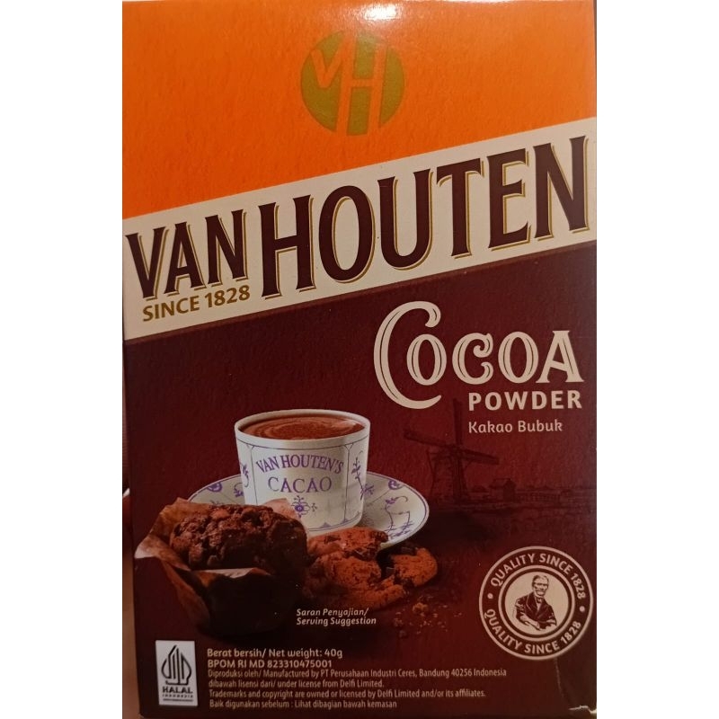 

Van Houten cocoa powder 40gr&80gr