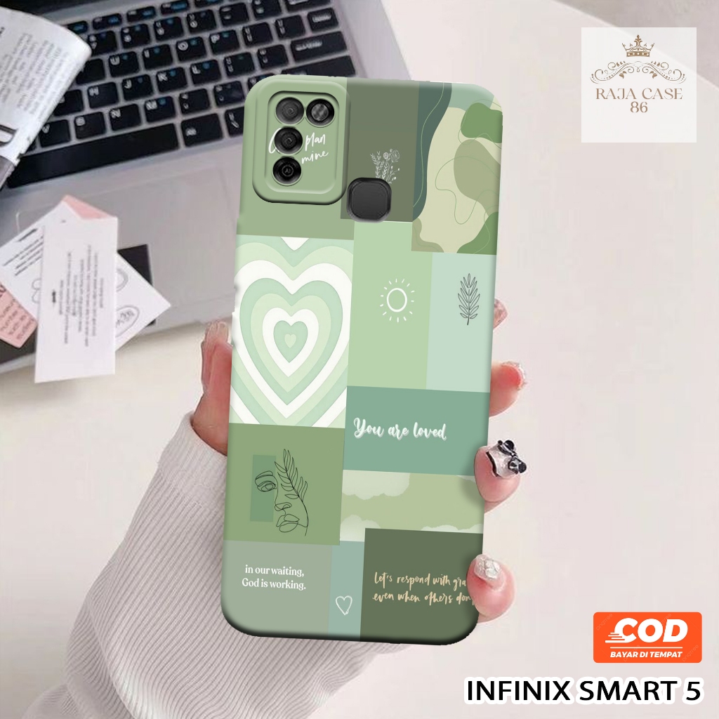 Softcase Infinix Smart 5 - Rajacase - Case Infinix Smart 5 - Motif Case Aesthetic - Case Infinix Sma