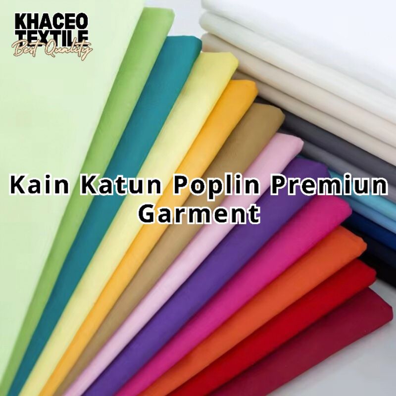 PROMO Kain Katun Poplin Polos Premium/Kain Katun/Bahan Katun Poplin Polos Premium